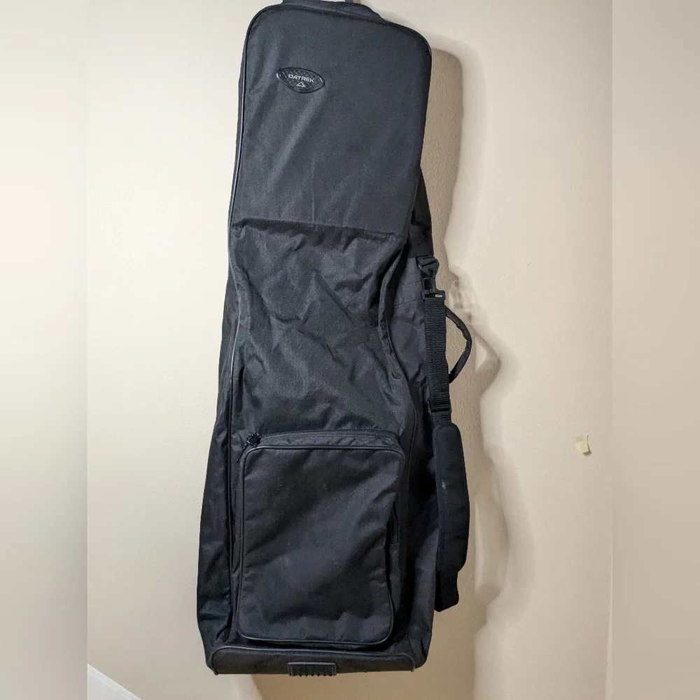 Datrek Golf Club Travel Case Carry Soft Rolling Flight Bag Black